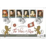 FDC for the houses of Lancaster & York. 'The War Of The Roses' Postmark 28th February 2008. Good