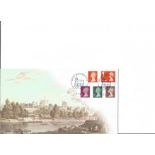 2013 Internetstamps New Definitives FDC Royal Mail Windsor postmark, Two 1st class values and 1,