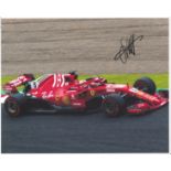 Motor Racing Sebastian Vettel signed 10 x 8 inch colour Scuderia Ferrari photo. He is a four-time