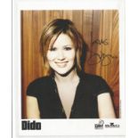 Dido signed 10x8 colour photo. Good Condition. All autographs come with a Certificate of