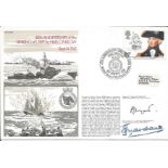 Captain P J Wyatt and Commander T J G Marchant signed RNSC(3)19 cover commemorating 40th Anniversary