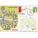 General Sir R H Hewetson and 5 others signed The Silver Stars cover Biggin Hill Air Fair. 8 1/2p