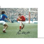 Phil Bennett OBE signed 10x8 colour image. Phil was a former welsh international Rugby Player.