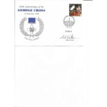 Carl Walker GC George Cross winner signed 2005 65th ann GC cover. Good Condition. All autographs