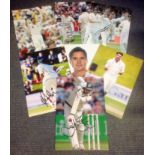 Cricket collection 7 signed assorted photos from some well-known names such as Ish Sodhi, Colin de
