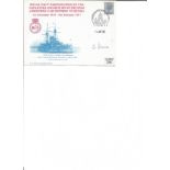 FDC celebrating the departure and return of the RNAS Armoured Car Division To Russia. Postal mark