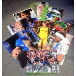 Football collection 10 assorted signed photos from some great names of the British game past and
