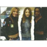 Sugababes signed 12x8 colour photo. Good Condition. All autographs come with a Certificate of