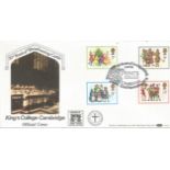 FDC to commemorate 50 years of King's College Cambridge Broadcasting Carols. Full Set. Postmark 22nd