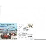 Formula 1 driver Johnathan Palmer signed 1995 British Grand Prix cover flown by Red Arrows. Good