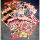 Football Arsenal vintage programme collection 15 programmes dating back to the eighties. Good