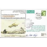 Oskar Fink signed 80th Anniversary of the first flight of the Zeppelin 2nd July 1900 cover RAF FF18.