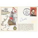 Cdr C L Wood signed RNSC2 cover commemorating the 300th Anniversary Battle of Solebay HMS