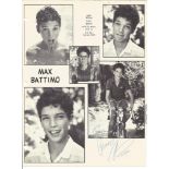 Max Battimo signed 11x9 magazine montage photo. Maximiliano Cardenas Battimo, born August 31, 1974