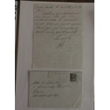 Sir Alf Ramsey two page handwritten letter and envelope 1974. Replying to a letter to Ken Stanley