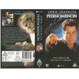 John Travolta signed Video insert card for Phenomenon. Good Condition. All autographs come with a