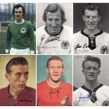 Autographed Lot Of Football Cards, Issued By Agon (Germany), Modern Superbly Produced Large Cards,