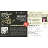 Barbara Cook signed theatre promo card. Good Condition. All autographs come with a Certificate of