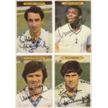 Autographed Lot Of Football Cards, Issued By Topps Spotlights C1980, These Superbly Produced Large