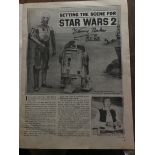 Star Wars Kenny Baker signed inside Star Wars weekly comic. Good Condition. All autographs come with