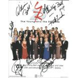 Young and Restless multiple signed 10 x 8 inch colour promo photo. Seven autographs including