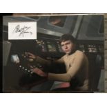 Star Trek Walter Koenig autograph matted into picture display approx 16 x 12 inches. Good Condition.