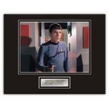 Stunning Display! Star Trek Leonard Nimoy (d) hand signed professionally mounted display. This