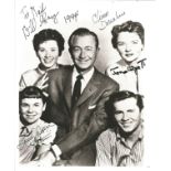 Father Knows Best multi signed 10x8 black and white photo signed by cast members Robert Young,