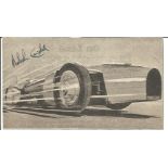 Malcolm Campbell (1885-1948) Land Speed Record Holder Signed Bluebird Picture. Good Condition. All