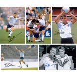 Autographed Steve Bull 12 X 8 Photos - Lot Of 5 B/W And Col Photos Depicting England Centre