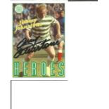 Jimmy Johnstone (1944-2006) Signed Celtic Heroes Trading Card. Good Condition. All autographs come