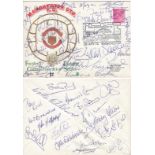 Autographed Man United 1972 Cover, A Dawn Covers Issued First Day Cover For The 70th Anniversary