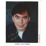 Andrew Lloyd Webber Composer Signed 8x10 Promo Photo. Good Condition. All autographs come with a