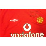 Bryan Robson Signed Manchester United Shirt. Good Condition. All autographs come with a