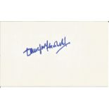 Douglas Fairbanks Jr signed 5 x 3 inch white card. Good Condition. All autographs come with a