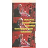 Leslie Nielson signed 10 x 5 inch colour movie magazine page, the Lobster Dinner. Good Condition.