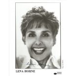 Lena Horne signed 7x5 black and white photo. Lena Mary Calhoun Horne, June 30, 1917 - May 9, 2010,