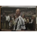 Alan Shearer signed 12 x 8 inch colour Newcastle football photo. Good Condition. All autographs come