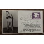 Muhammad Ali signed 1981 Joe Louis FDC, to Jake. Good Condition. All autographs come with a