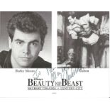 Burke Moses signed 10x8 Beauty and the Beast Gaston promo photo dedicated. Burke William Moses, born