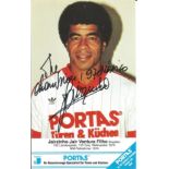 Jairzinho Brazil Legend Signed Vintage Photo. Good Condition. All autographs come with a Certificate