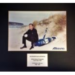 Severiano Ballesteros (1957-2011) Signed 14x15 Mounted Golf Photo Display. Good Condition. All