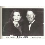 Ellie Vallee signed 7x5 black and white photo pictured with Rudy Vallee. Good Condition. All