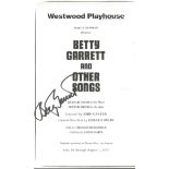 Betty Garrett signed 8x5 Theatre flyer Westwood Playhouse production Betty Garrett and Other