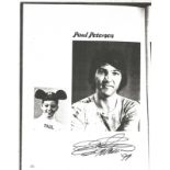 Paul Petersen signed 11x9 black and white magazine image. Paul William Petersen, born September