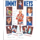 Comedian Jimmy Keys signed and inscribed 10 x 8 inch colour promo photo. Good Condition. All