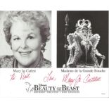 Mary Jo Catlett signed 10x8 Beauty and the Beast Madame de la Grande Bouche promo photo. Mary Jo