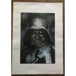 Star Wars Dave Prowse signed 16 x 12 inch colour print numbered 17/50 and signed by the artist,