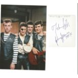 Johnny Kidd & The Pirates Vintage Signed Page By Johnny Kidd (1935-1966) & Pirate Johnny Spence