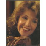 Actress Jill Clayburgh signed 10 x 8 inch colour magazine photo fixed to black card. Good Condition.